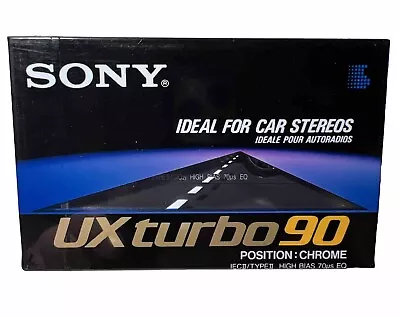 Kaufen SONY UX Turbo 90, Position CHROME, IEC II, TYPE II, NEU & OVP, Tape, Cassette • 5.50€