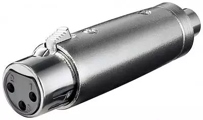 Kaufen XLR Metall Adapter, XLR Buchse 3-Pin - Cinch RCA Buchse Kupplung Cannon • 4.23€