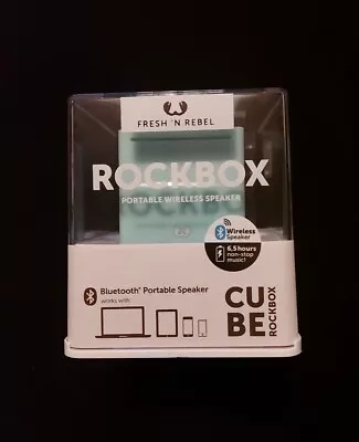 Kaufen Fresh N Rebel Rockbox Cube Tragbarer Drahtloser Stereo Bluetooth Lautsprecher NEU Versiegelt • 34.28€