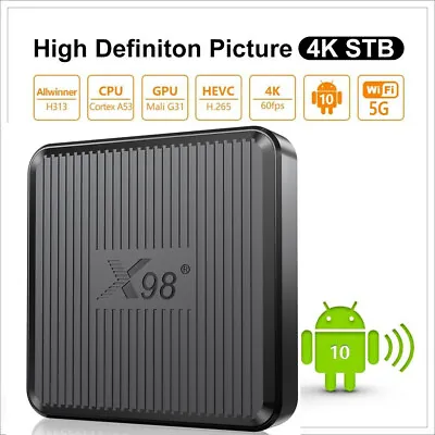 Kaufen 2022 Neu Smart TV BOX 1+8G Android 10.0 Quad-Core WIFI Netzwerk Media Player DE • 31.48€