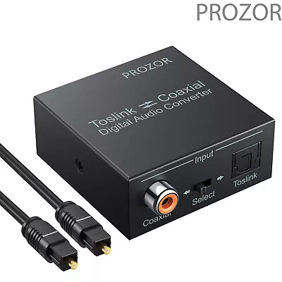 Kaufen PROZOR Audio Splitter Digital Koaxial SPDIF Konverter Bidirektionaler Digitaler • 17.99€