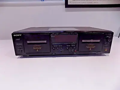 Kaufen Sony TC-WE475 Stereo Kassettendeck Schwarz DEFEKT Als Ersatzteil/Teile Verkauft • 87.47€