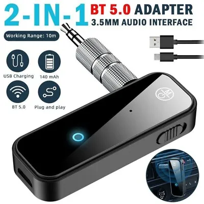 Kaufen Bluetooth 5.0 Transmitter Empfänger Sender 2in1 Aux Audio Adapter TV Kopfhörer！ • 11.99€