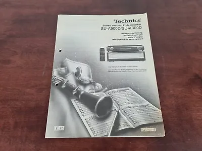 Kaufen Technics SU-A900D/SU-A800D Bedienungsanleitung Operations Manual • 12.90€