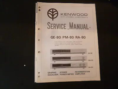 Kaufen Original Service Manual Schaltplan Kenwood GE-80 PM-80 RA-80 • 12.50€