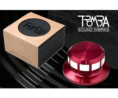 Kaufen TROMBA Roter Plattenspieler Aluminium Stabilisator Deckel Vinyl Zubehör * 1 Stüc • 51€