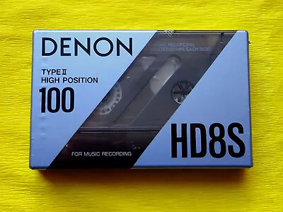 Kaufen 1x DENON HD8S 100 Long Play Cassette Tape 1990 + OVP + SEALED + EUROPE + • 29.90€