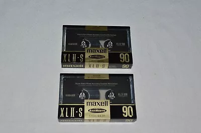 Kaufen 2 Stück - MAXELL XL II-S 90 - Leerkassetten - Cassette Tapes - NEU - Black Magn. • 24.95€