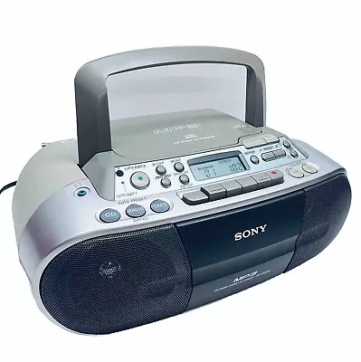 Kaufen Sony CFD-S03CPL Tragbar Mobiler CD MP3 Tape Player Radio Timer Digital Bass • 69.95€