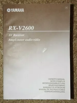 Kaufen Yamaha RX-V 2600 Receiver Bedienungsanleitung • 19.95€