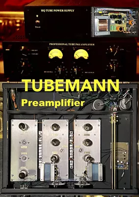 Kaufen TubeMann  PREAMPLIFIER MC PHONO STAGE RIAA  + TAPE RECORD VU Meter  +  EXT. PSU • 2,449€