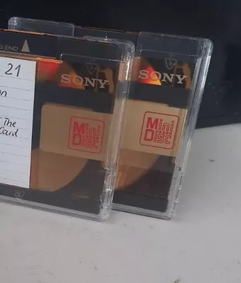 Kaufen 2 Stück MD 80 Sony Mini Disc Bespielt Mit Hülle • 7.50€