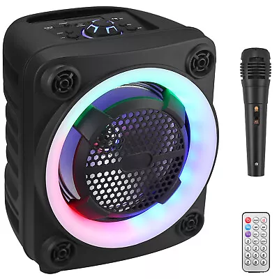 Kaufen Lautsprecher Bluetooth 5.0 Standlautsprecher Musik Heimkino Mit Mikrofon Lichter • 42.99€