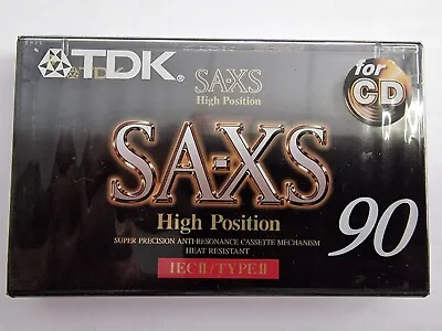 Kaufen TDK SA-XS90 Cassette Tape 90 Minutes High Bias Type II For CD Japan 1997-2001 • 31.90€