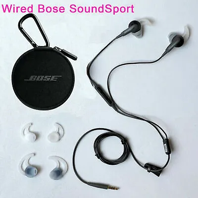 Kaufen Bose SoundSport For Apple Headphones In-ear Wired 3.5mm Jack Charcoal - Black • 36.15€