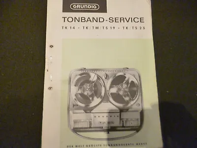 Kaufen Original Service Manual Schaltplan Grundig TK14 TK/TM/TS19 TK/TS23 • 12.50€