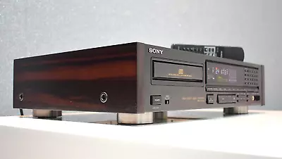 Kaufen SONY CDP-990 CD-Player Top Zustand Mit Zubehör Und Holzseiten • 369€