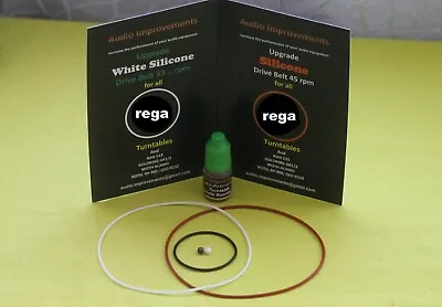 Kaufen Rega Belt Super Upgrade Service Kit;  Silicone Belts, Oil, Bearing (s) • 26.99€