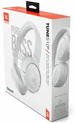 Kaufen JBL Tune 510BT Over-Ear Bluetooth Wireless Kopfhörer | Weiß • 69.13€