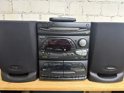 Kaufen Philips FW335 HiFi System Musik Stereoanlage CD-Player Kassetten + Lautsprecher  • 39.90€