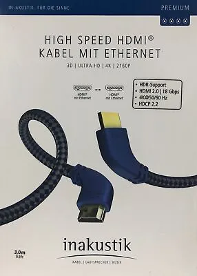 Kaufen Inakustik Premium High-Speed HDMI-Kabel Mit Ethernet 3,0 M, UVP 42,99 € • 17.99€