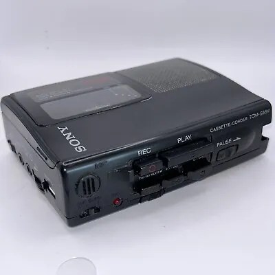Kaufen Sony TCM-S66V VOR Voice Recorder Speaker Diktiergerät MC Musikkassette Walkman • 32€