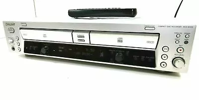 Kaufen Sony RCD-W100 Dual CD Player/CD Recorder Twin Deck & Fernbedienung - SILBER Gewartet • 283.40€