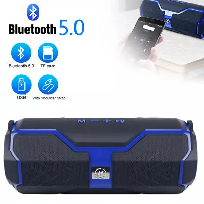 Kaufen Tragbarer Bluetooth Lautsprecher Stereo Subwoofer Kabellos Musikbox FM Radio USB • 18.95€