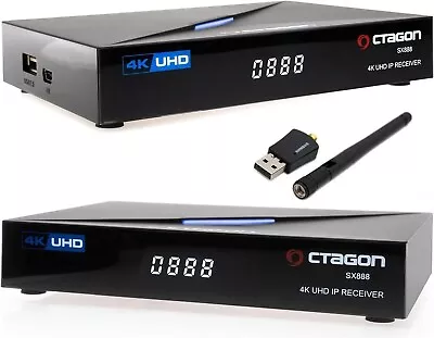 Kaufen OCTAGON SX888 4K ULTRA HD IP HDMI USB H.265 Stalker Multistream IPTV Receiver • 106.90€