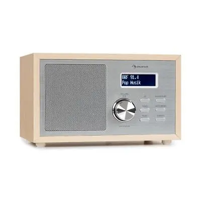 Kaufen Digitalradio DAB+ FM Radio Tuner Bluetooth Timer Wecker LCD-Display AUX Braun • 92.99€