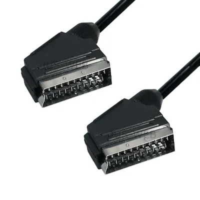 Kaufen SCART Kabel 1,5m 21pol Stecker Voll Belegt Gesamt Geschirmt Ø 7mm Video TV • 5.79€