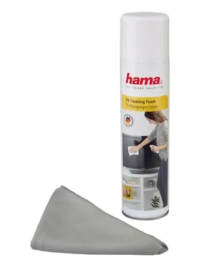 Kaufen Hama Reinigungsschaum + Tuch Spray 400ml Reiniger Für LCD LED TV TFT Bildschirm • 11.90€