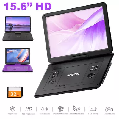 Kaufen 17,5’’ Tragbarer DVD Player Mit 15,6’’ HD Display USB/SD-Karte/AV-Übertragung • 123.99€
