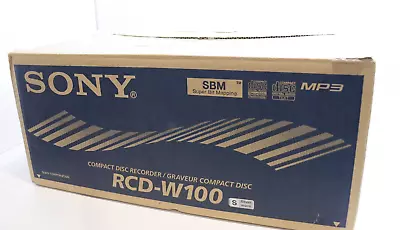 Kaufen Sony RCD-W100 Dual CD Player & Recorder In Silber - VERPACKT NEUWERTIG & GEWARTET • 574.09€