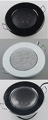 Kaufen Lautsprecher Decken-Einbaulautsprecher Mini Halogen-Look Ø 8cm, 3 Farben Auswahl • 4.90€