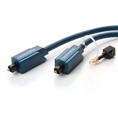 Kaufen Clicktronic Opto-Kabel-Set Digitalaudiokabel Optisch TOSLINK 2m Stecker Adapter • 17.79€