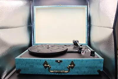 Kaufen Portable Vintage Turntable Vinyl Bluetooth MP3 Player  • 33.43€