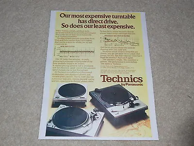 Kaufen Technics Plattenspieler Ad, '74, SL-1200, SP-10, SL-1100, Artikel, 1 Pg , Direkt • 7.75€