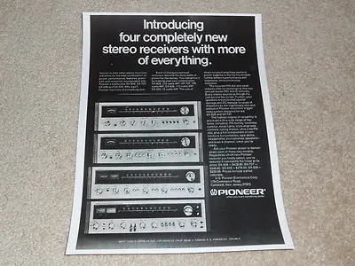Kaufen Pioneer Empfänger Ad, 1975, SX-828, SX-727, SX-626, SX-525, Artikel, Info, 1 Pg • 8.77€
