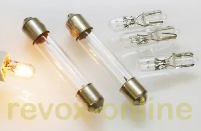 Kaufen 6 Lampen,  24V, 4 Glassockel Und 2 Soffitten, Für Studer Revox B760 • 9.90€