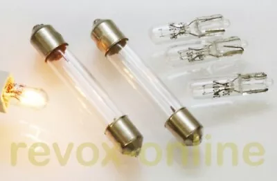 Kaufen 6 Lampen,  24V, 4 Glassockel Und 2 Soffitten, Für Studer Revox B760 • 19.90€