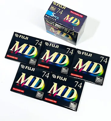 Kaufen 5 St./pcs FUJI MD 74 Hochwertige Mini-Disc MD-S74S NEU/OVP!! Made In Japan!! • 39.50€