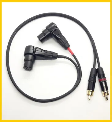 Kaufen Audiokabel 2 X RCA Neutrik Auf 2 X XLR Winkel-Female Vers. Längen • 14.95€
