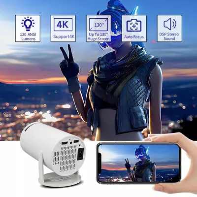 Kaufen 5G 4K HD Smart Projektor LED WiFi Bluetooth HDMI USB Android Büro Heimkino • 71.78€