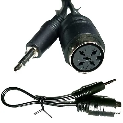 Kaufen Kopfhörer DiN Würfel Kabel Audio Adapter Buchse Kupplung 3,5mm Klinke Stecker 💖 • 7.95€