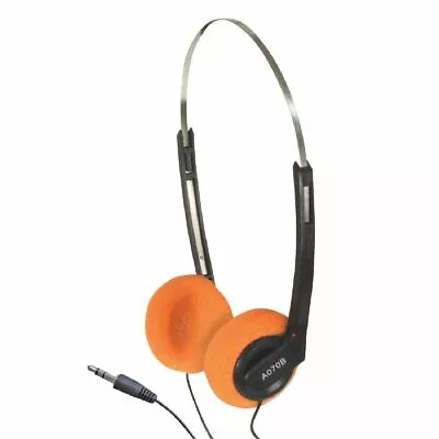 Kaufen SoundLAB Retro Sony Walkman Style Stereo Kopfhörer Mit Orangefarbenen Pads (schwarz) • 7.29€