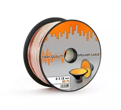 Kaufen 50m Lautsprecherkabel 2 X 1,5 Mm² Hifi Boxenkabel Audio Box Kabel Lautsprecher • 16.95€