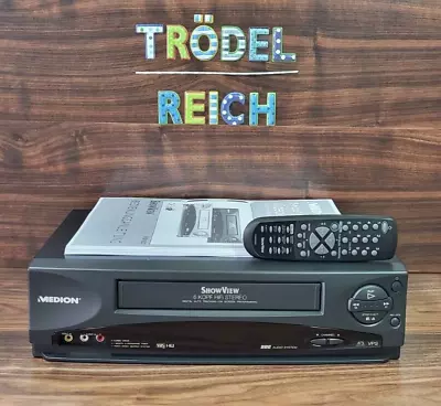 Kaufen MEDION MD 9023 VHS 6 HD Kopf HiFi Stereo Videorecorder 12 Monate Garantie #36 • 119.98€