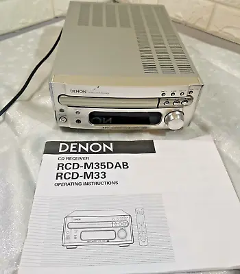 Kaufen Denon CD Receiver FM CD Player RCD-M33 Silber Kompakt Stereo Verstärker RDS • 55.32€