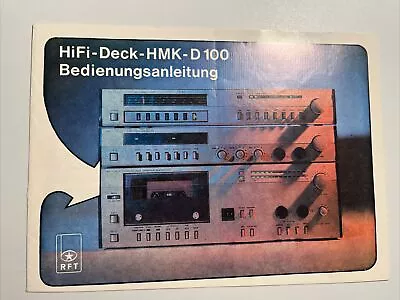 Kaufen HiFi -Deck - HMK - D 100 | Bedienungsanleitung | DDR • 59.90€
